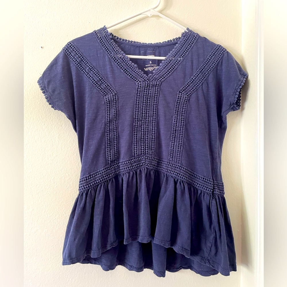Navy Sonoma blouse, size S